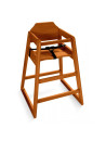 Chaise haute en hêtre - couleur bois caramel empilable