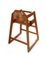 Chaise haute en hêtre - couleur bois caramel empilable