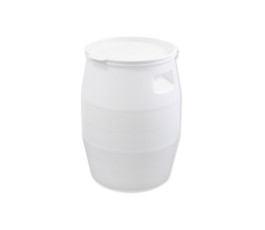 White Barrel 50l, with lid