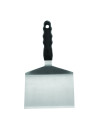 Wide steak spatula - Angled - Black handle - 28 x 16 x 4.5 cm