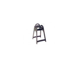 Chaise haute noire design pour enfant