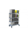 Tray drying cart - 4 shelves - 1 for trays only - 152cm